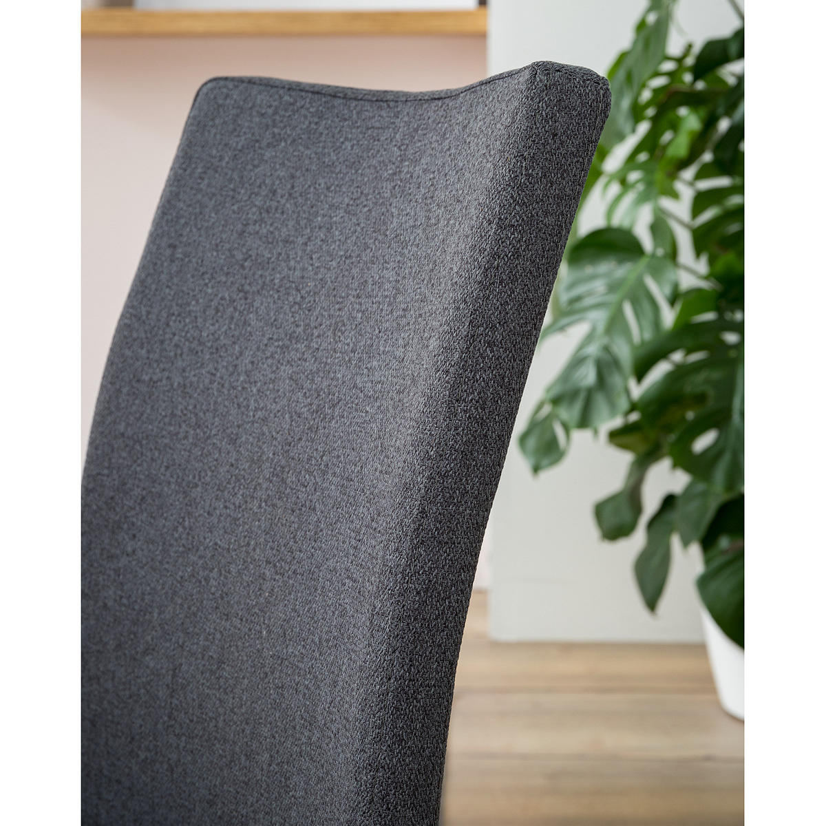 FREISCHWINGER-SET - Flachgewebe / Edelstahl - Anthrazit, Textil/Metall (43/103/52cm) - home24