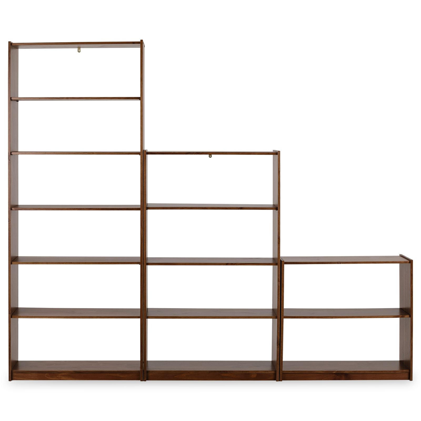 REGALSET MELLY Kastanie - Kastanienfarben, Holz (240/200/30cm) - IDIMEX