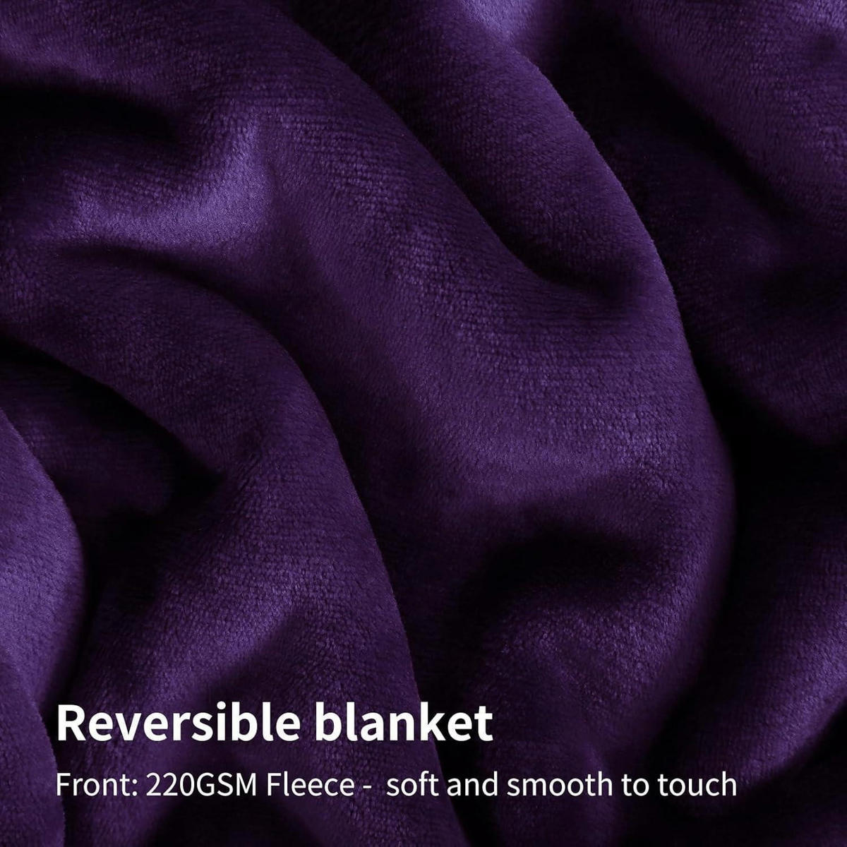 KUSCHELDECKE Sherpa Fleece Violett 150 x 200 cm - Lila, Textil (150/200cm)