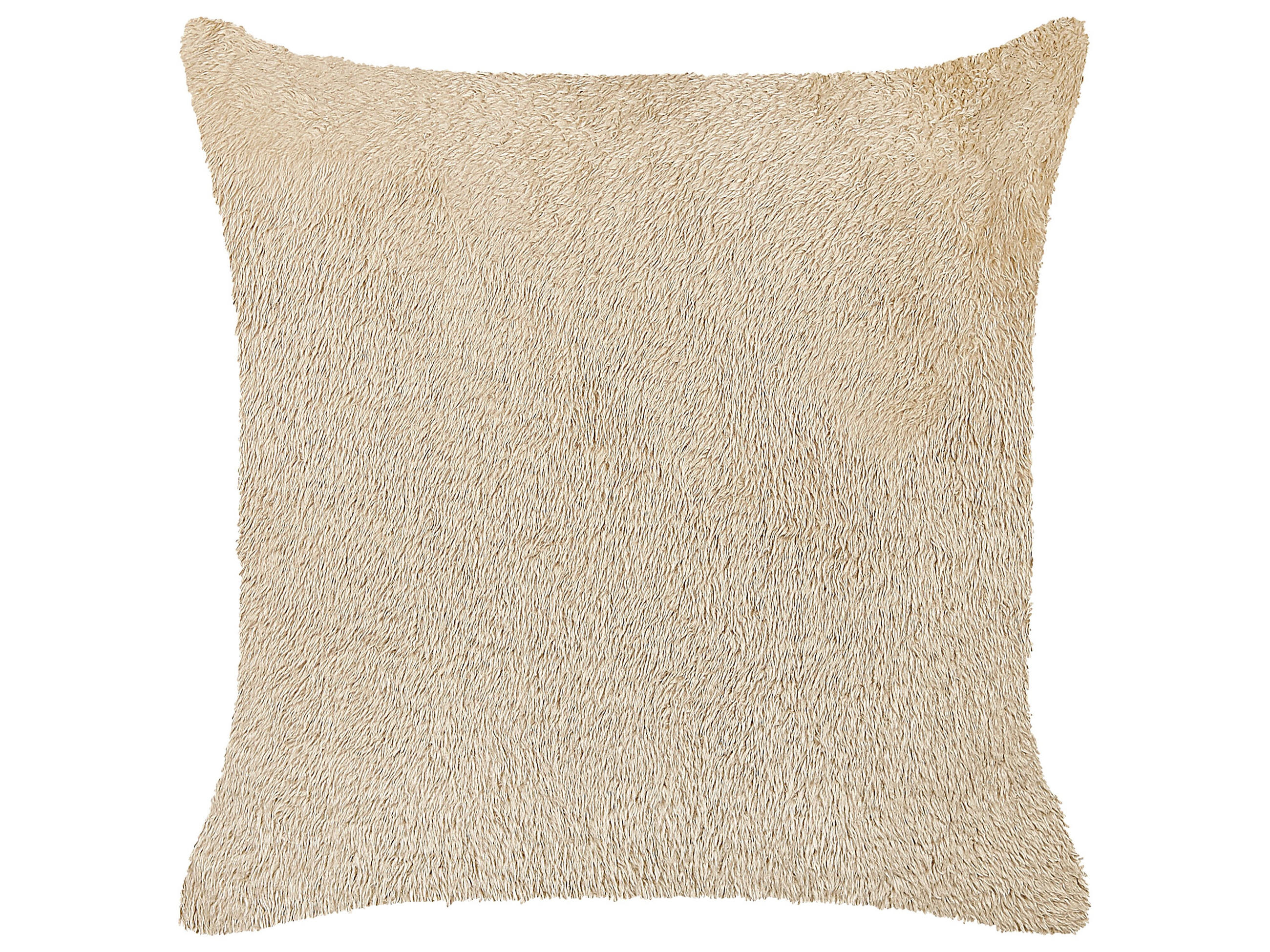 DEKOKISSEN Beige 45/45 cm Pilea - Beige, Textil (45/45cm) - Beliani