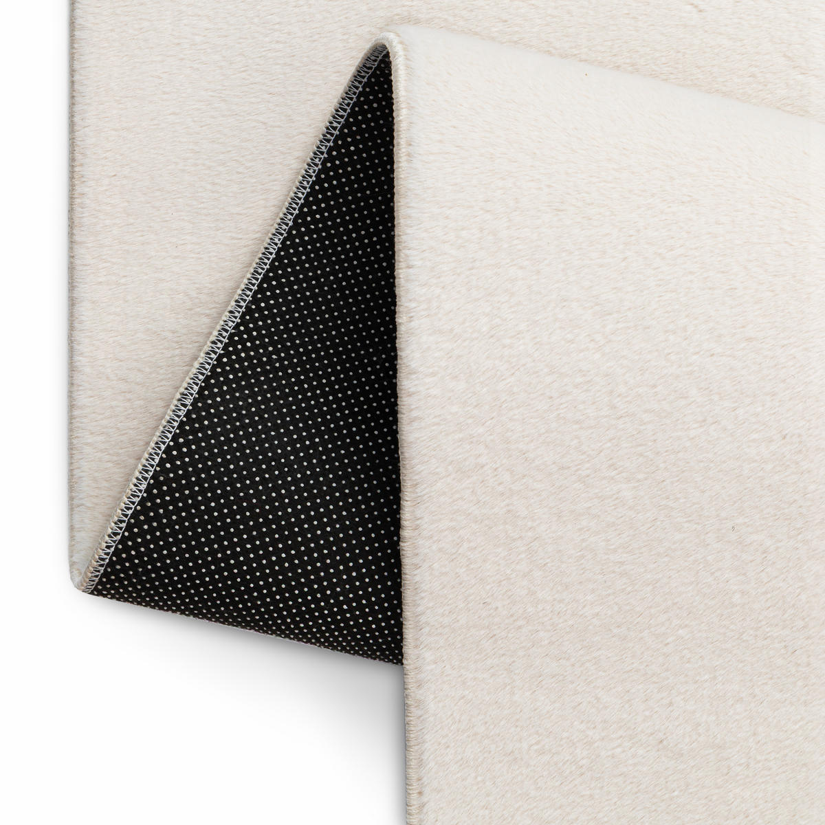 KURZFLORTEPPICH LUMI creme kuschelweich waschbar 80/150 cm - Creme, Textil (80/150cm) - Tapiso