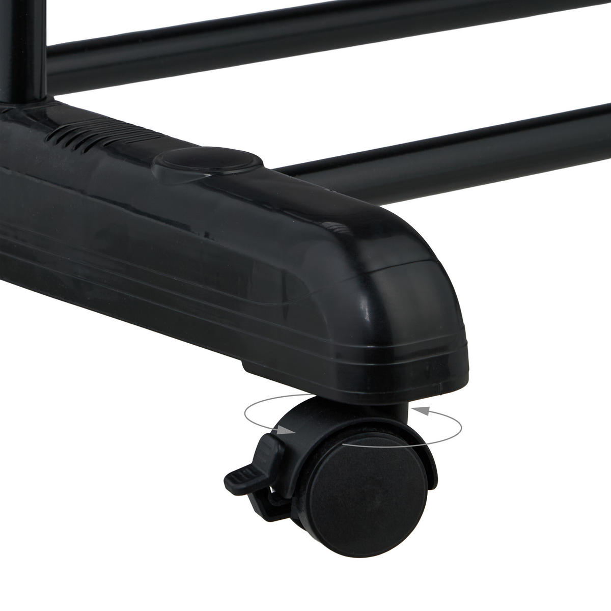 SUŠIAK na prádlo - čierna, kov/plast (126/179/63.5cm) - Relaxdays