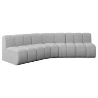 ECKSOFA modulares Sofa Montra-L1 - 290x174x70 cm Hellgrau - Hellgrau, Holzwerkstoff/Textil (290/174cm) - ALTDECOR
