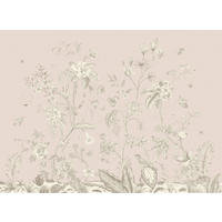 FOTOTAPETE Blumenmuster 270 x 375 cm - Beige, Papier (270/375cm) - Sanders & Sanders