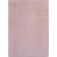 TEPPICH Kurzflor Unifarben Polyester Antirutsch Wohnzimmer Rosa Rechteckig 160x220 - Rosa, Textil (160/220cm) - KADIMA DESIGN