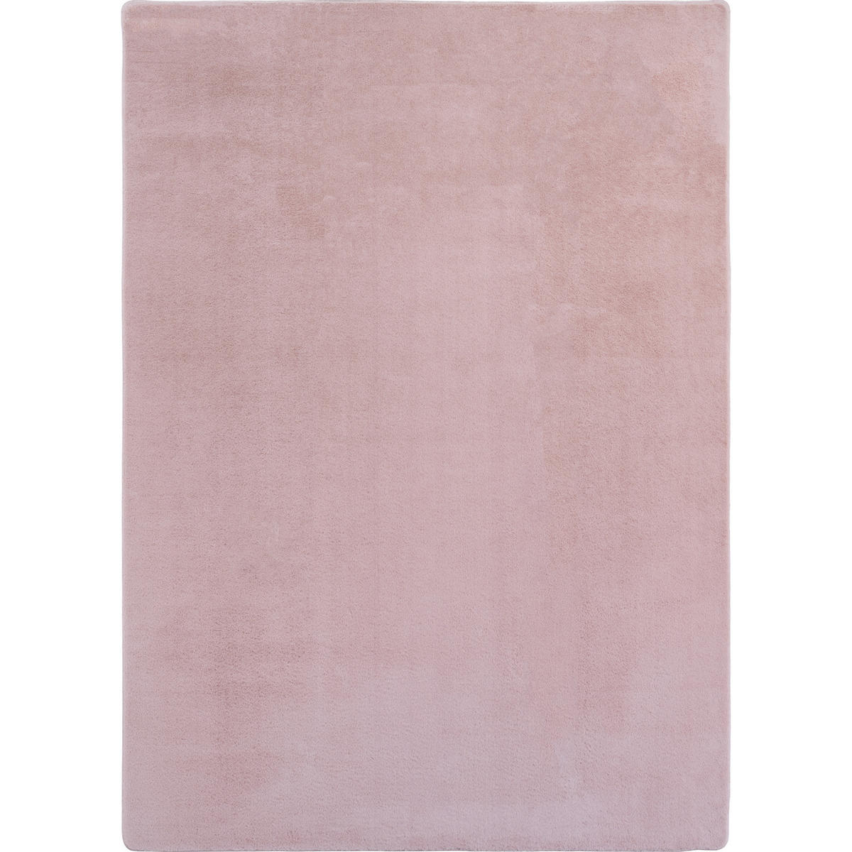 TEPPICH Kurzflor Unifarben Polyester Antirutsch Wohnzimmer Rosa Rechteckig 160x220 - Rosa, Textil (160/220cm) - KADIMA DESIGN