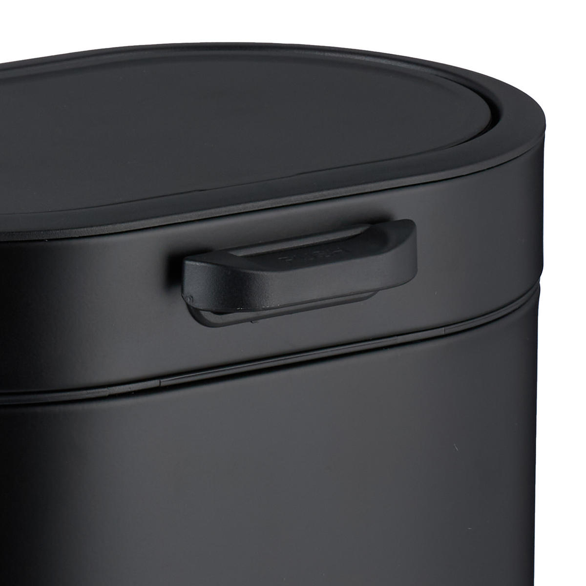 MÜLLEIMER - Schwarz, Kunststoff/Metall (24/29.5/19.5cm) - Relaxdays