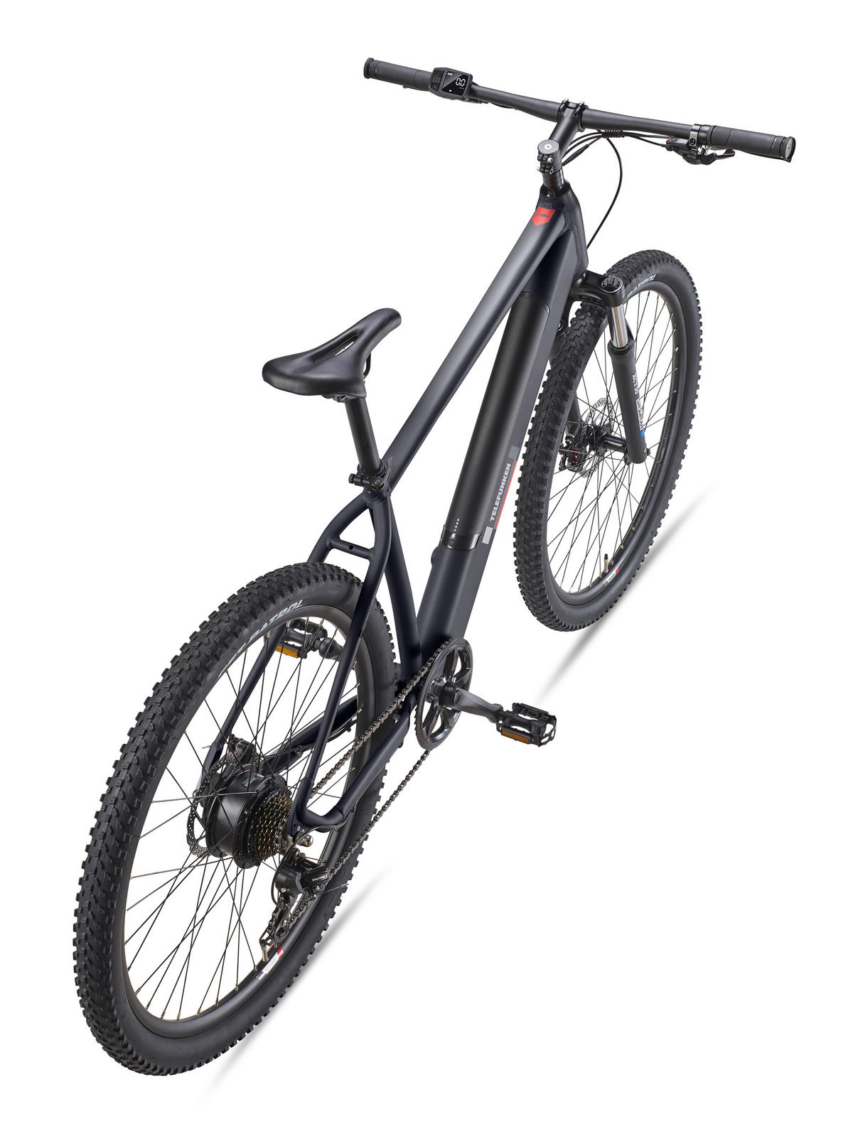 E-BIKE Mountainbike Aufsteiger M921 Für Damen u. Herren 468 Wh Heckmotor 7-Gang-Kettenschaltung 29 Zoll - Grau, Metall (114.6cm) - Telefunken