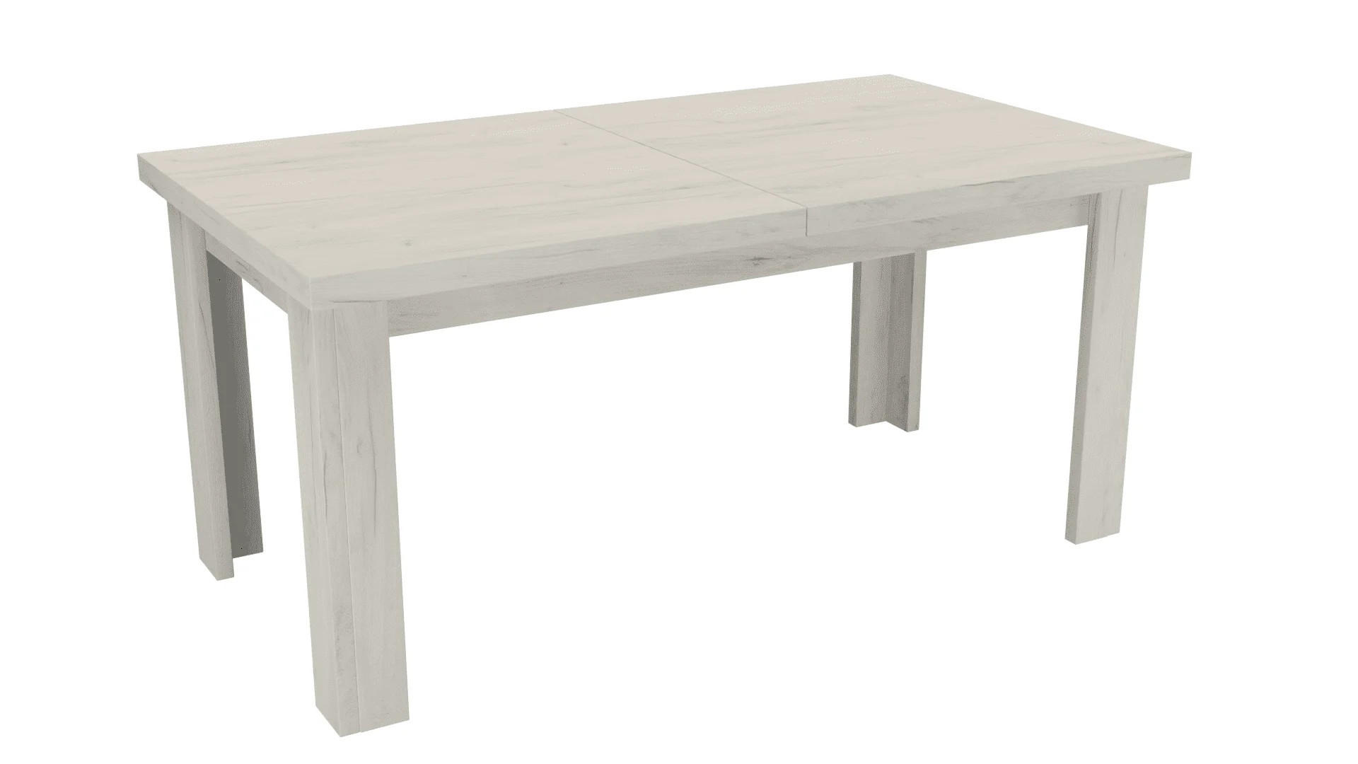 ESSTISCH ausziehbar 160-200 cm Kraft Weiß - Weiß, Holzwerkstoff (160/90/75cm)