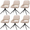 ESSZIMMERSTUHL Beige 6er-Set - Beige, Textil (55/87/55cm) - MCW
