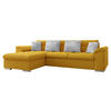ECKSOFA Diana Premium, Seite: Links - Gelb, Holz/Textil (280/160cm) - MIRJAN24