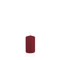 STUMPENKERZEN Bordeaux Ø 38 x 80 mm, 24 Stück - Bordeaux, Paraffin (4/8cm) - Wiedemann Kerzen