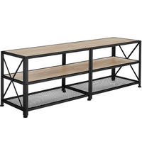 TV-REGAL Indianapolis,161 x 41,5 x 50,5 cm,Industrial Holz hell, Eiche Sonoma - Naturfarben, Holzwerkstoff (41.5/50.5/161cm) - tectake