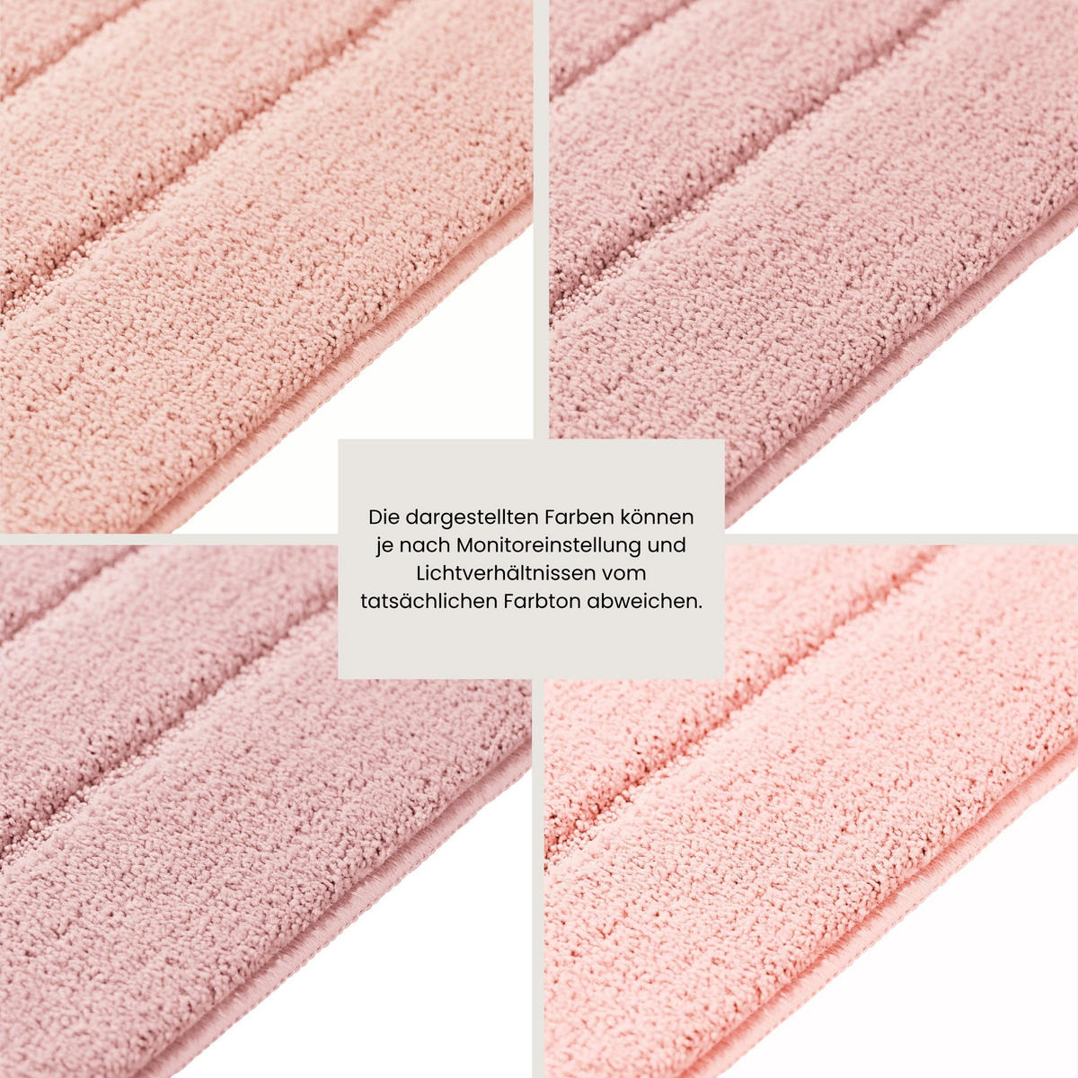 BADTEPPICH Milano - 100% Polyester - 60x100 cm - Puderrosa - Rosa, Textil (60/100cm) - SCHIESSER