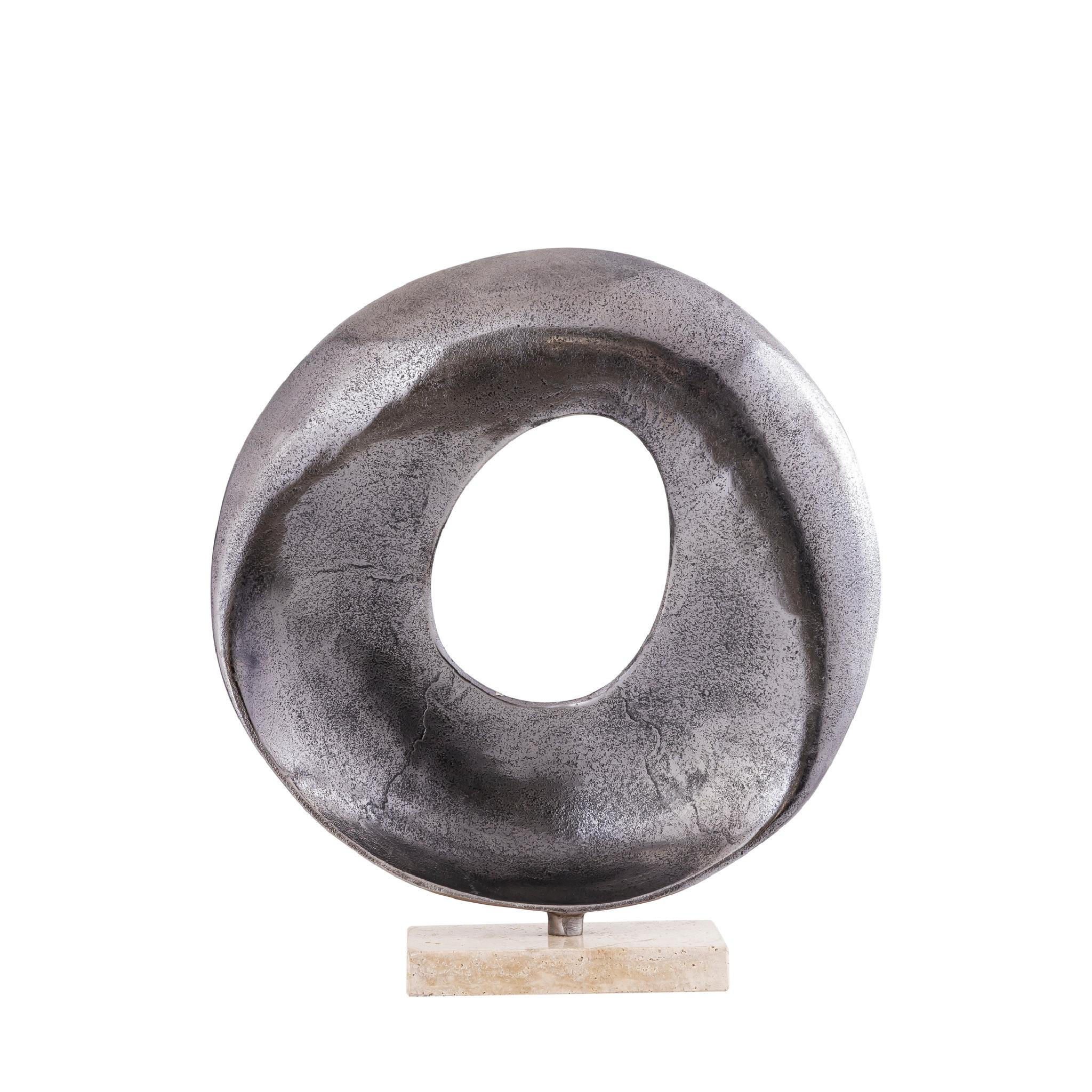 SKULPTUR Daweson Silber 38/10/41cm - Silberfarben, Metall (10/41/38cm) - PTMD Collection