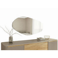 WANSPIEGEL Transparent asymmetrisch, rahmenlos - Transparent, Glas (60/120/2cm) - Ibonto