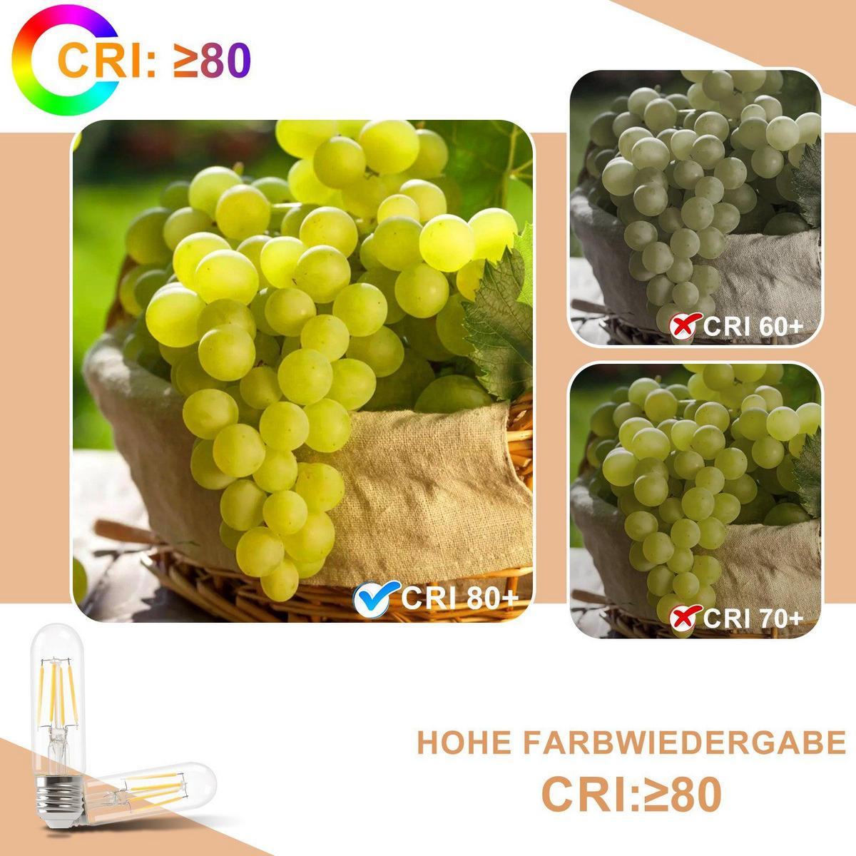 LEUCHTMITTEL Lumivarax 3/3/10.8 cm - Transparent, Glas (3/10.8cm) - ZMH