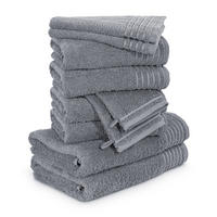 HANDTUCHSET NEW CLASSIC 10-TLG - Grau, Textil (50/100cm) - MÖVE
