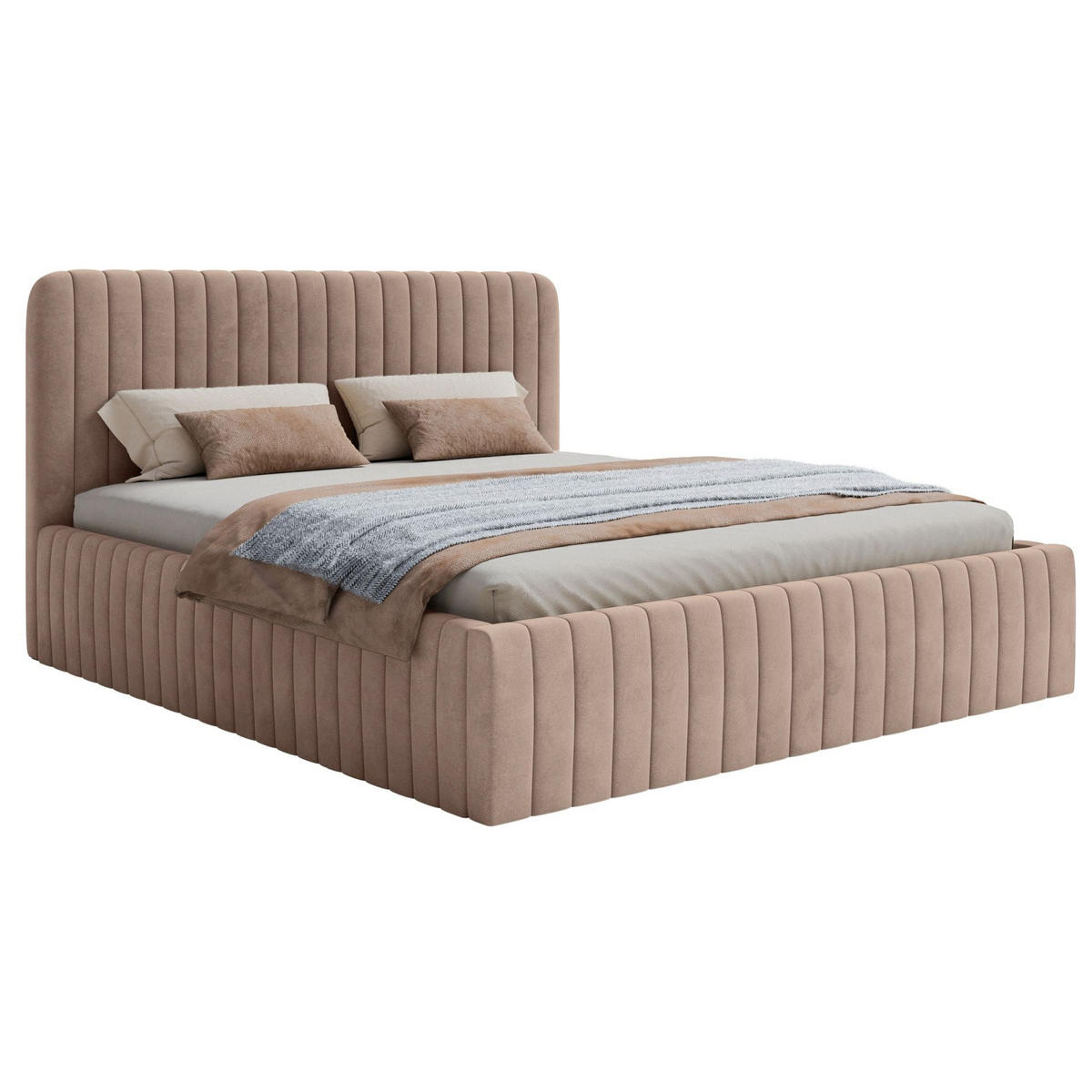 POLSTERBETT Saliano Beige 180x200 cm - Beige, Kunststoff/Textil (180/200cm) - Selsey