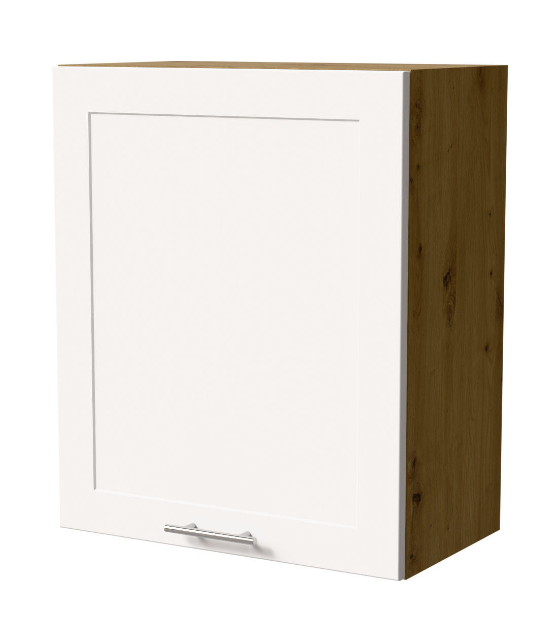 HÄNGESCHRANK Oslo W2/60 Eiche Artisan / Weiß Matt 60 / 32,5 / 72cm - Eiche Artisan/Weiß, Holz/Holzwerkstoff (60/72/32.5cm) - Feldmann-Wohnen