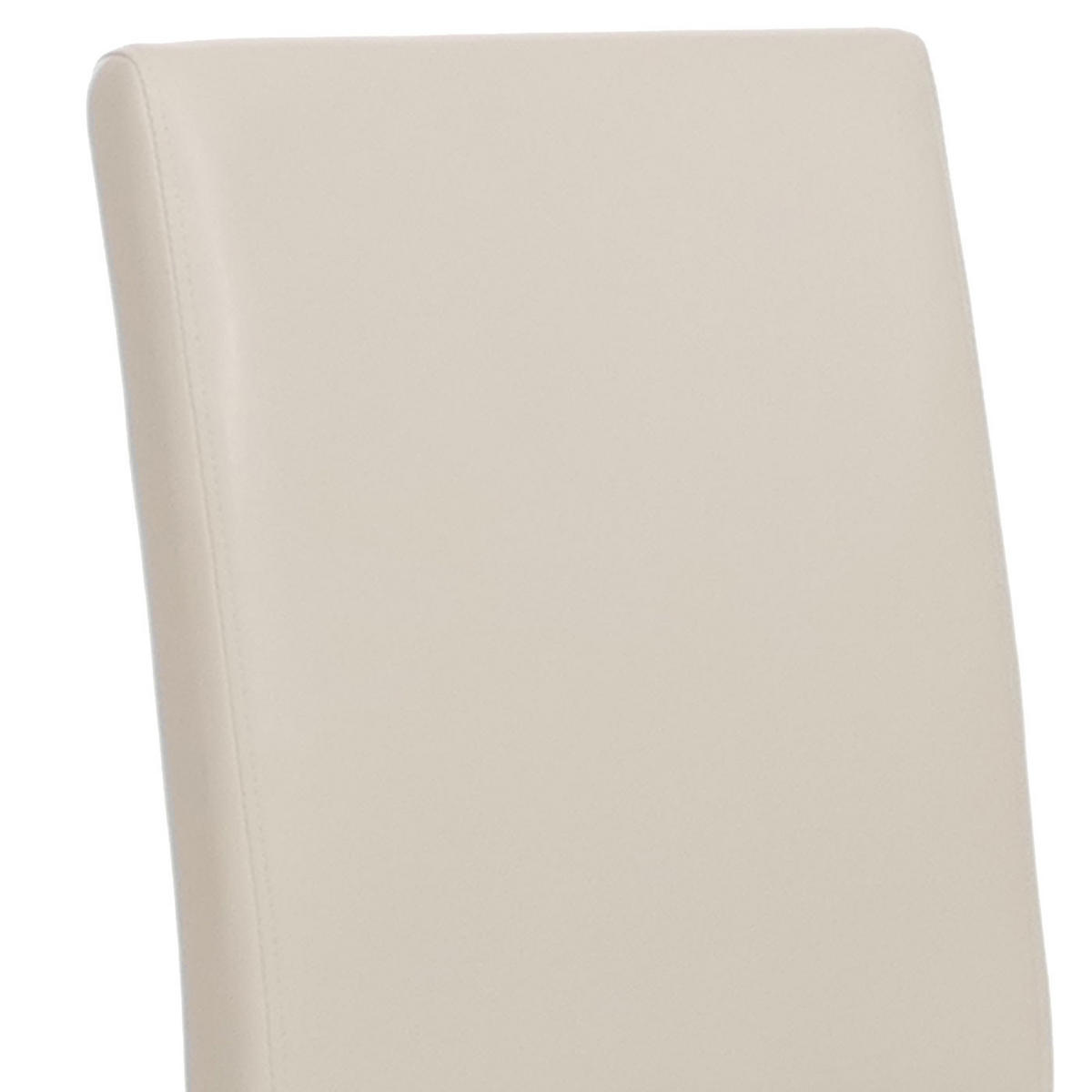 ESSZIMMERSTUHL Hochganz Reinweiß 2er-Set - Weiß Hochglanz, Textil (43/90/56cm) - MCW