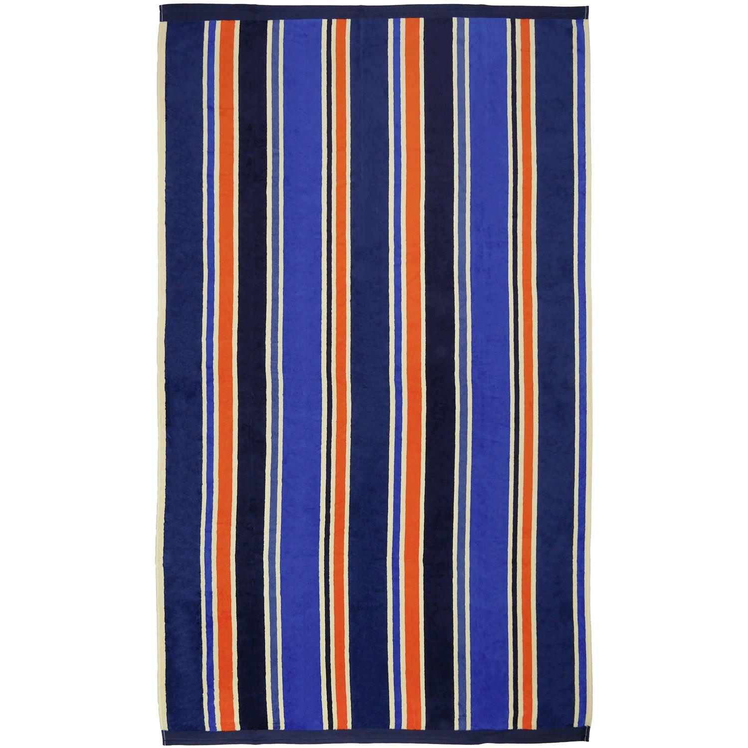 STRANDTUCH Frottee Samt Jacquard Blau 100x175 470g/m² - Kapados - Blau, Textil (100/175cm) - LE COMPTOIR DE LA PLAGE