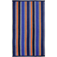 STRANDTUCH Frottee Samt Jacquard Blau 100x175 470g/m² - Kapados - Blau, Textil (100/175cm) - LE COMPTOIR DE LA PLAGE