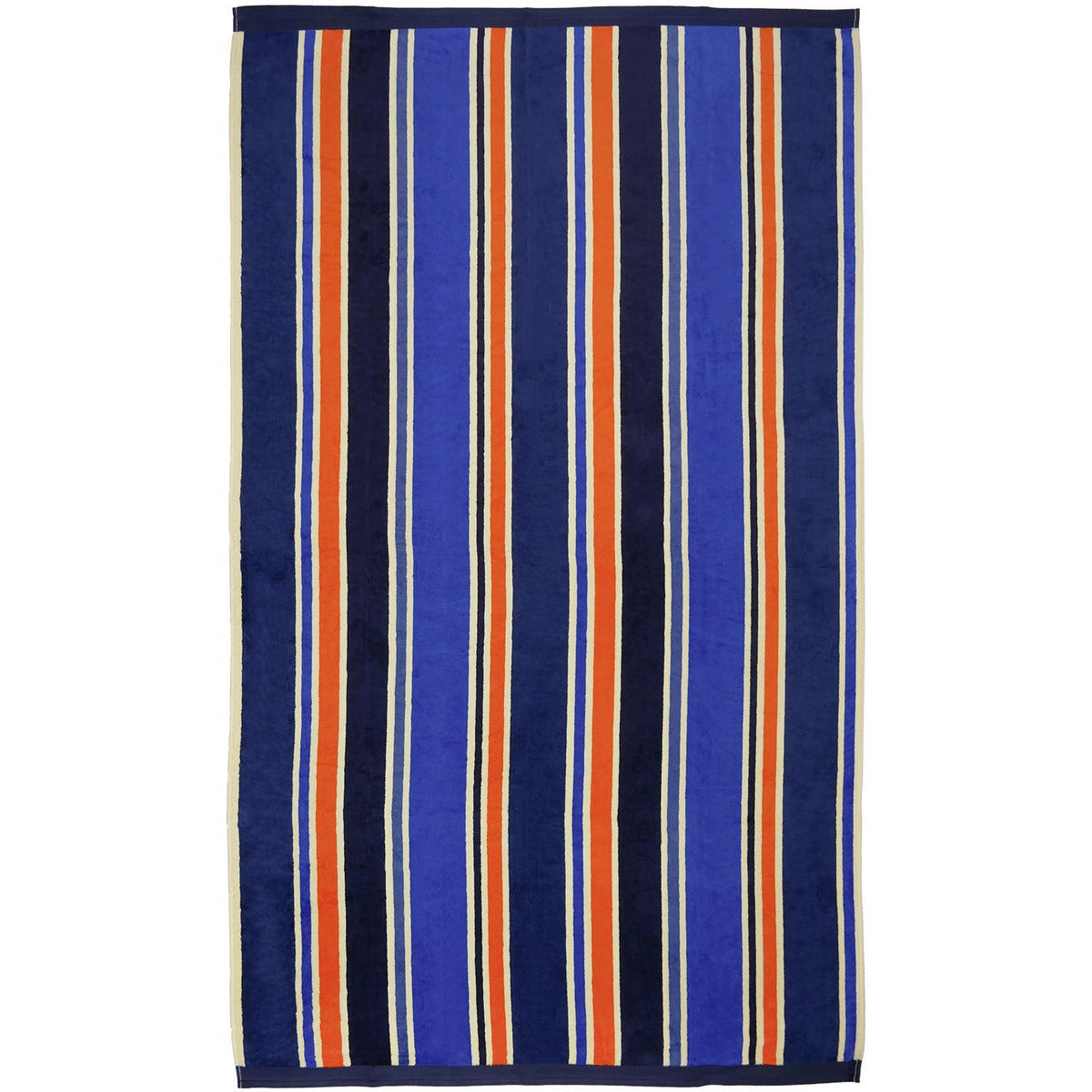 STRANDTUCH Frottee Samt Jacquard Blau 100x175 470g/m² - Kapados - Blau, Textil (100/175cm) - LE COMPTOIR DE LA PLAGE