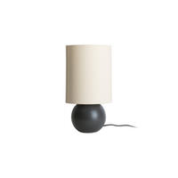 TISCHLAMPE Alma 16/16/27 cm - Schwarz, Keramik (16/16/27cm) - Leitmotiv