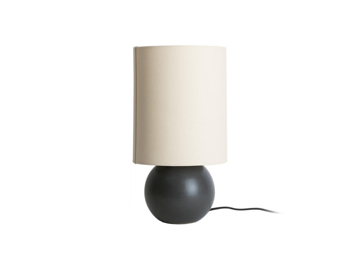 TISCHLAMPE Alma 16/16/27 cm - Schwarz, Keramik (16/16/27cm) - Leitmotiv