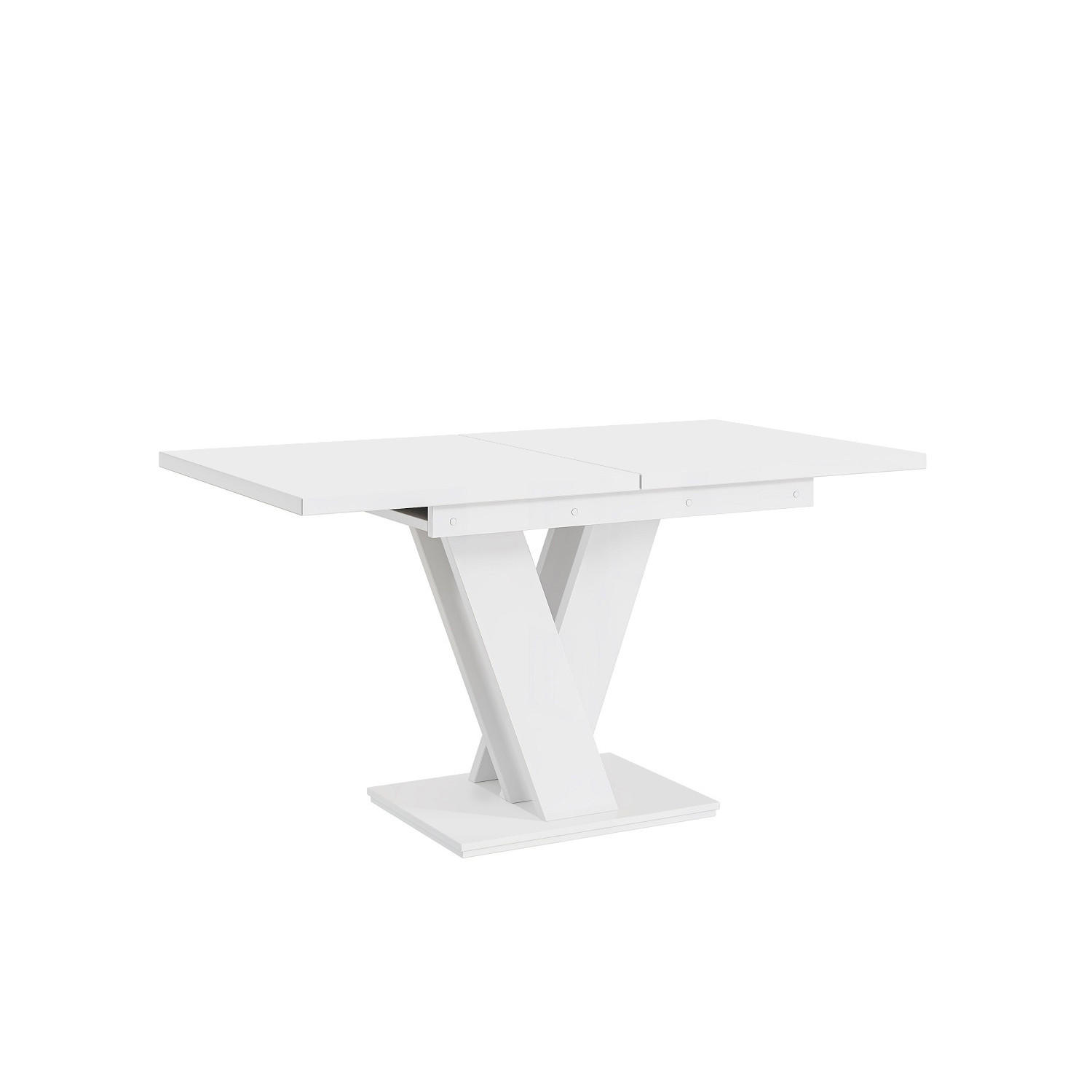 ESSTISCH Masiv - Weiß, Holzwerkstoff (80/120/75cm) - Meblini