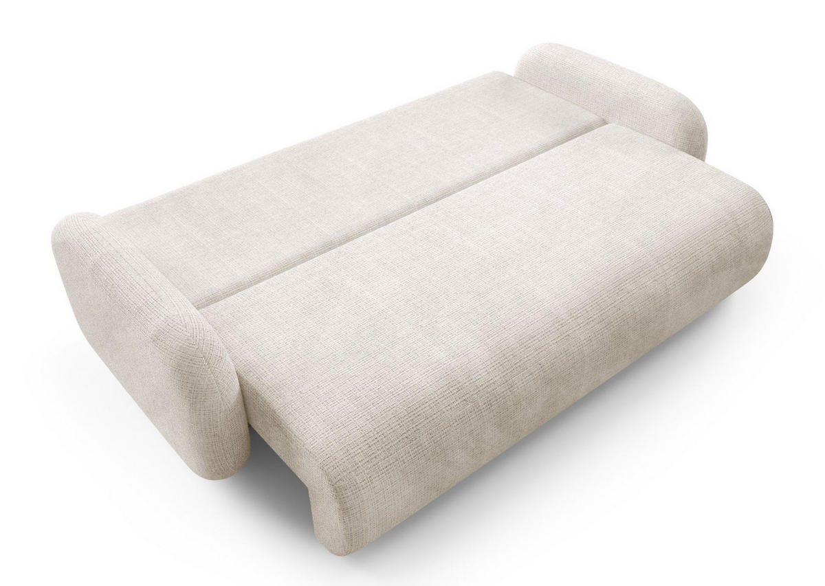 SOFA Beige LEON Mit Schlaffunktion Cremona 14 - Beige, Textil (220/90/92cm) - Sepro Meble