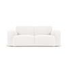 SOFA Molino aus Boucle weiß 2 Sitzplätze - Weiß, Textil (95/72/170cm) - Micadoni