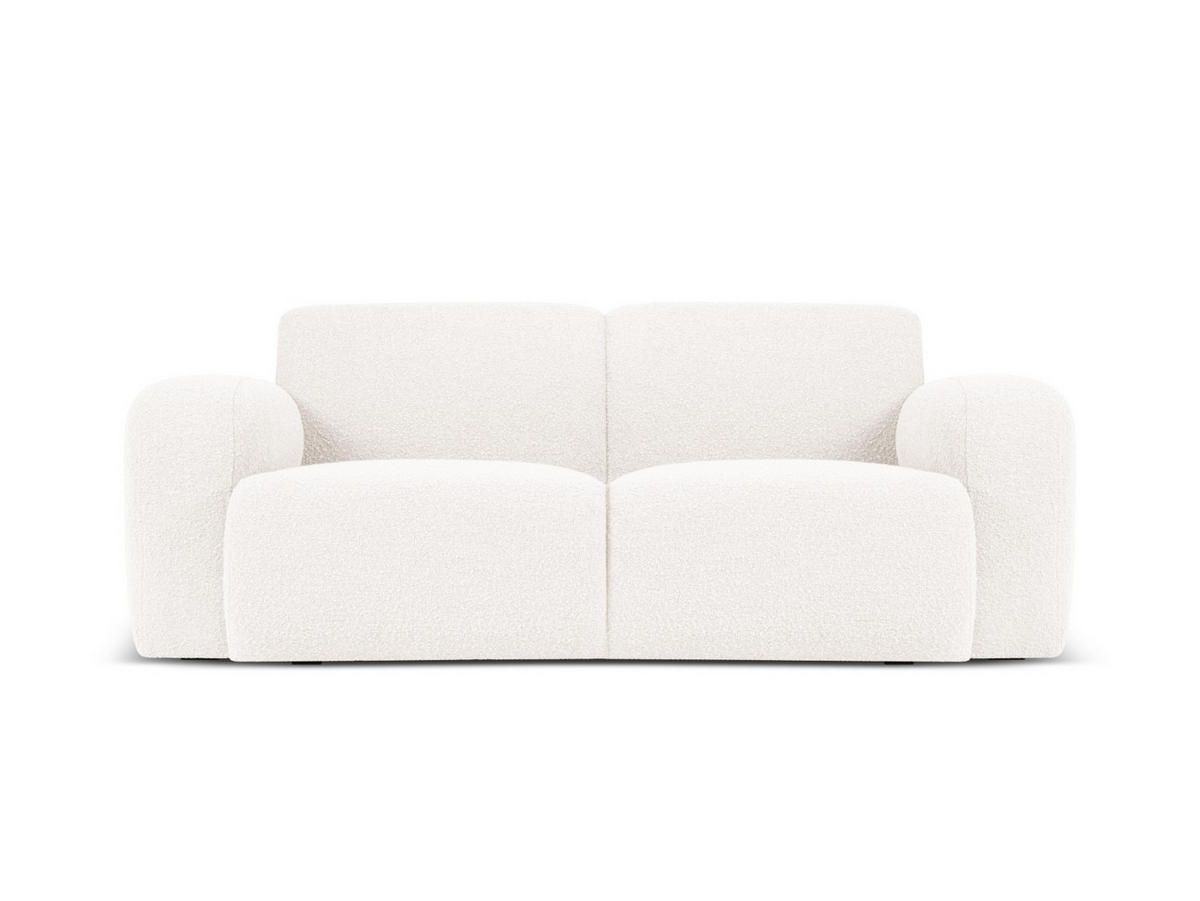 SOFA Molino aus Boucle weiß 2 Sitzplätze - Weiß, Textil (95/72/170cm) - Micadoni