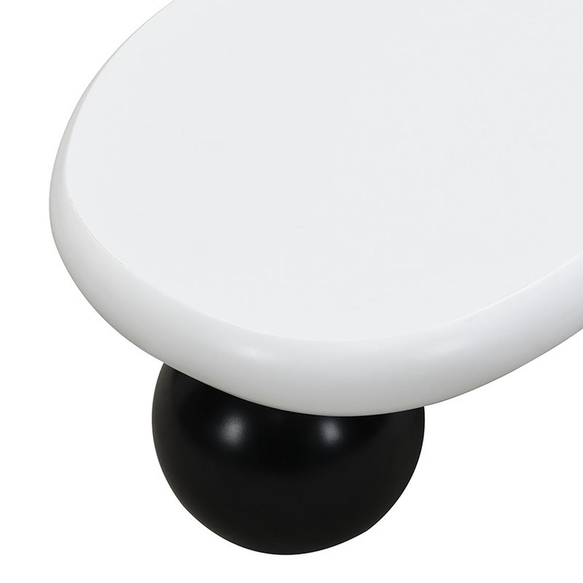 COUCHTISCH DE-114 Cloud Style Schwarz+Weiß - Weiß, Holzwerkstoff (63/95/32cm) - ComfortXL