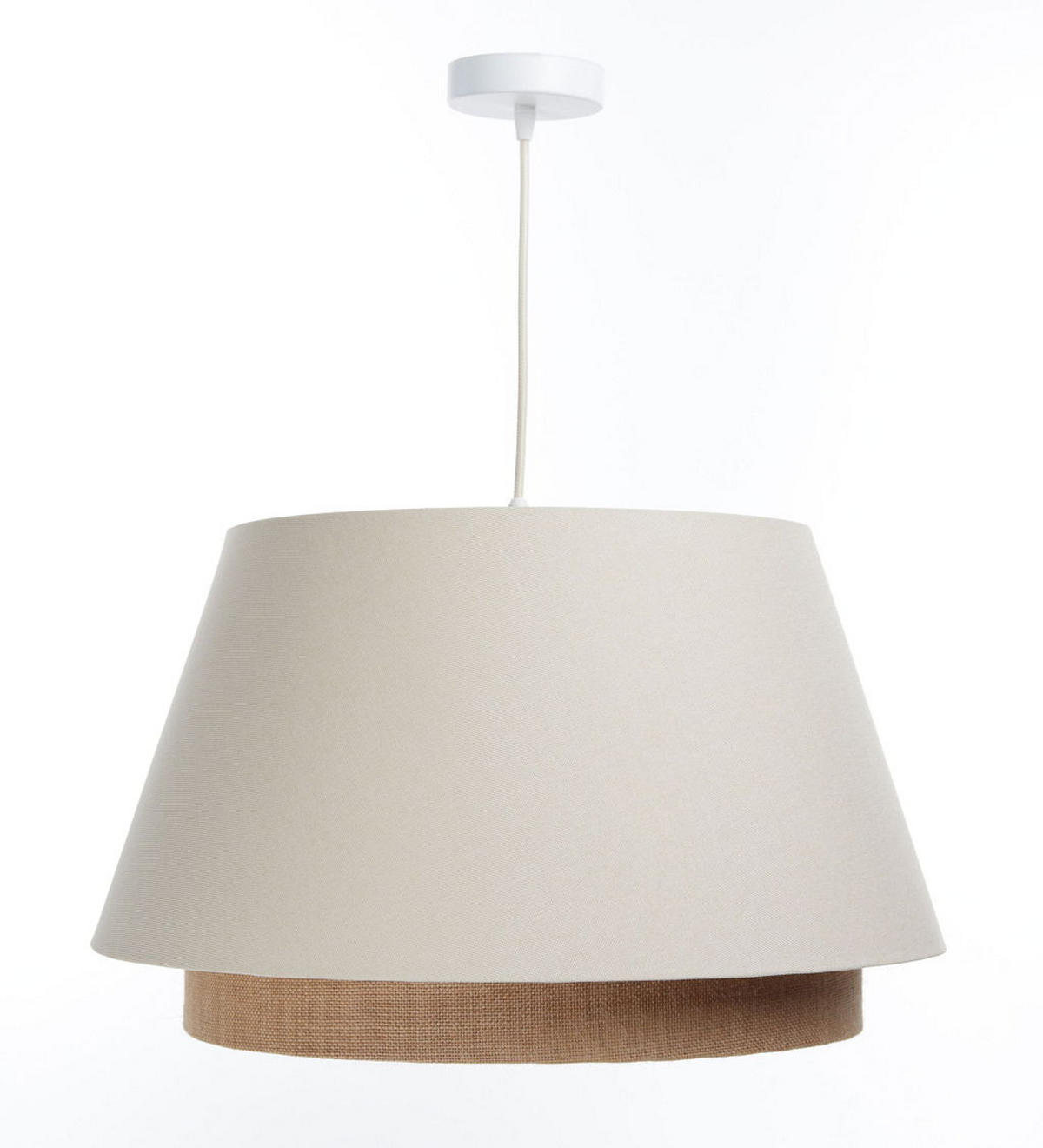 HÄNGELEUCHTE Beige 50/30 cm - Beige, Kunststoff (50/1.3/30cm) - ONZENO