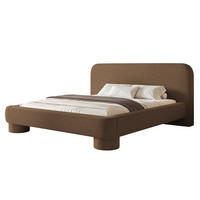 POLSTERBETT Frederico 180x200 cm Braun Chenille – (Doppelbett mit Bettkasten, Lattenrost, rundes Kopfteil) - Braun, Holz/Holzwerkstoff (180/200cm) - Ravio