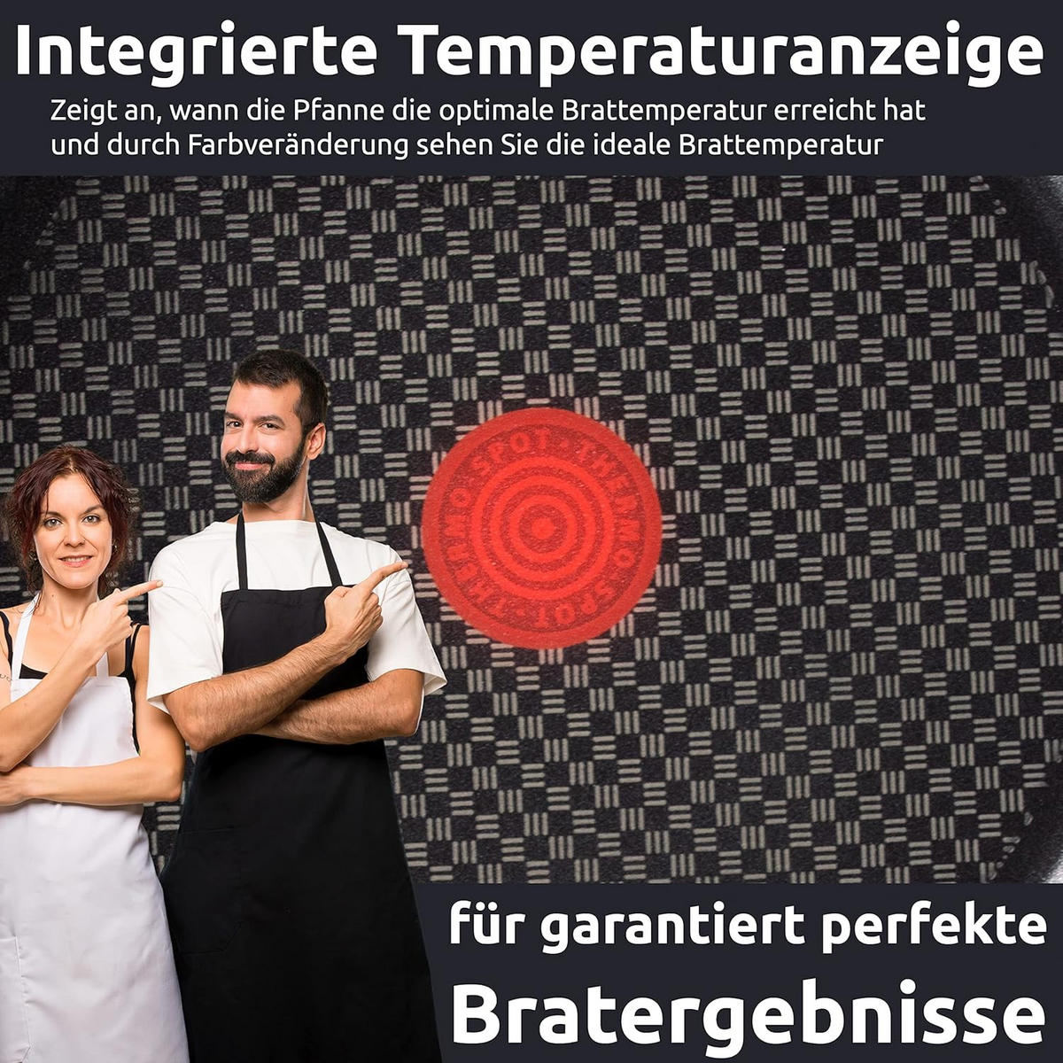 PFANNENSET Edelstahl E30 Jamie Oliver 2-teilig 20/26 cm Antihaft Induktion für alle Herdarten,Bratpfanne - Schwarz, Metall - Tefal