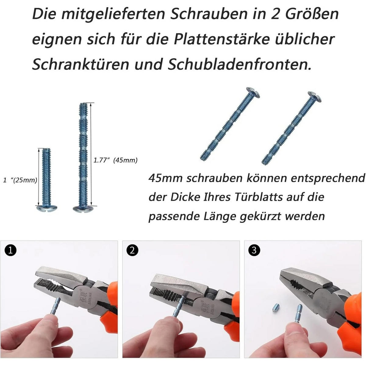 KÜCHENGRIFF Chrom 10er-Set 128 mm - Alufarben, Metall (0.7/2.5/16.8cm)
