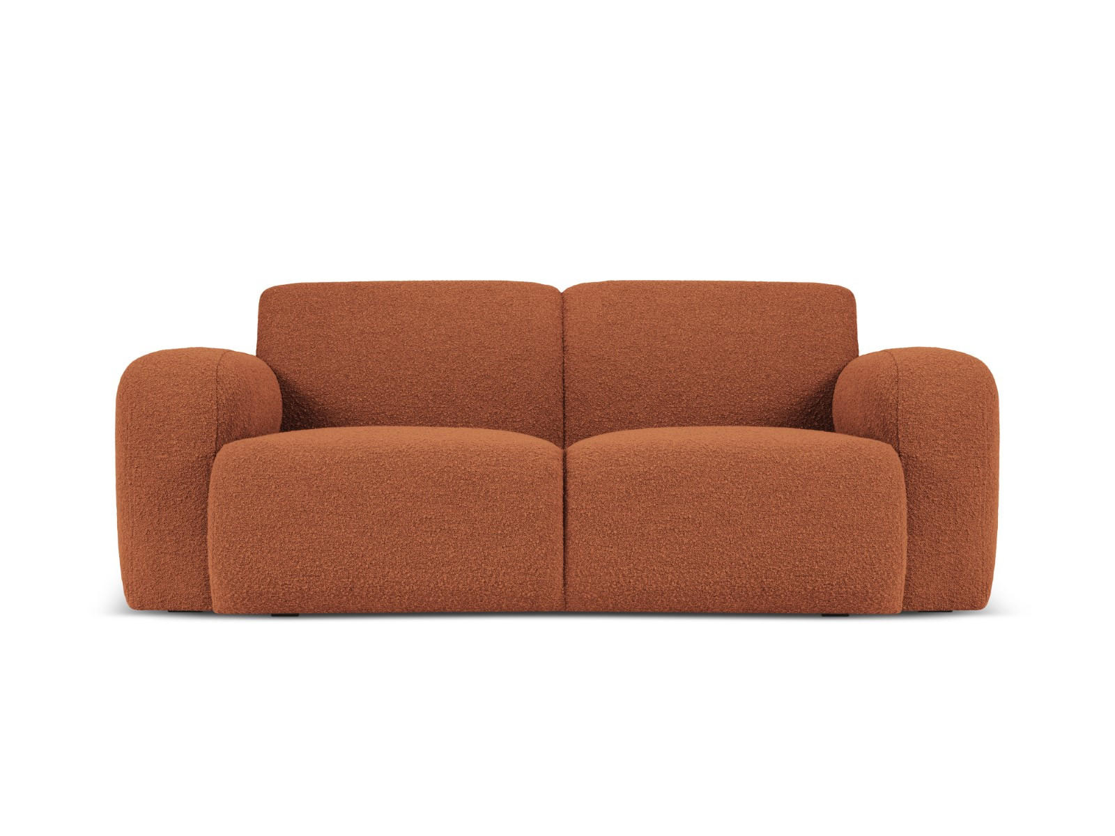 SOFA Molino aus Boucle braun 2 Sitzplätze - Braun, Textil (95/72/170cm) - Micadoni