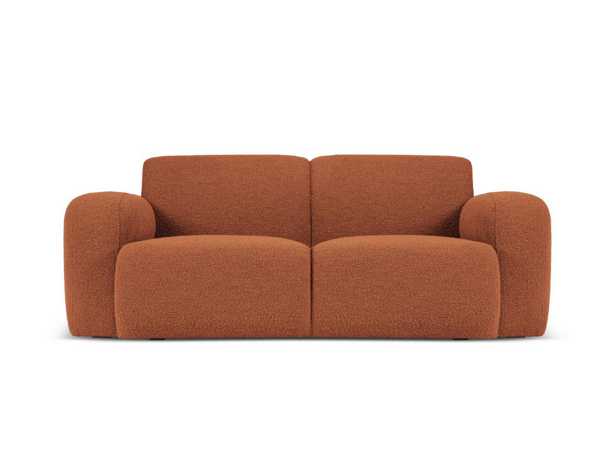 SOFA Molino aus Boucle braun 2 Sitzplätze - Braun, Textil (95/72/170cm) - Micadoni