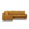 ECKSOFA LINKS MIT SCHLAFFUNKTION BLANK, Gelb - Gelb, Textil (223/172cm) - Mebligo