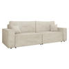 SCHLAFSOFA Karl Cord - Creme/Schwarz, Holz/Kunststoff (245/82/90cm) - MIRJAN24