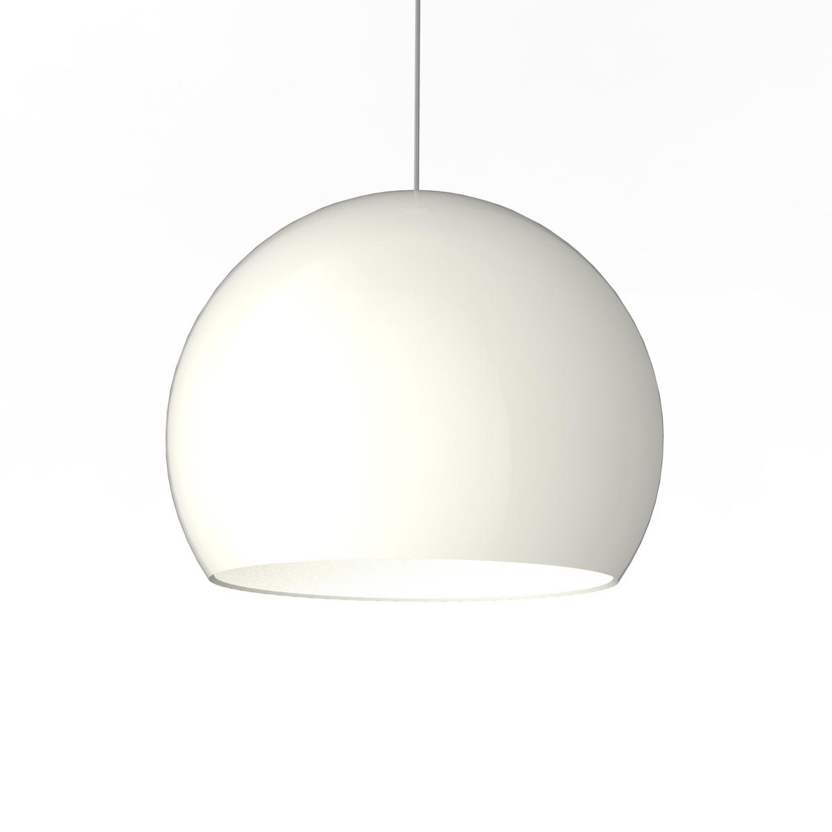 HÄNGELEUCHTE - Weiß Hochglanz, Metall (40/40/35cm) - Lumicom