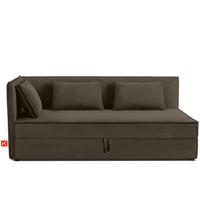 JUGENDBETT ROTI Einzelbett mit Bettkasten, 90x200cm, Bett mit Bonellmatratze, mit Rückenlehne - Schwarz/Braun, Holz/Holzwerkstoff (92/200cm) - KONSIMO®