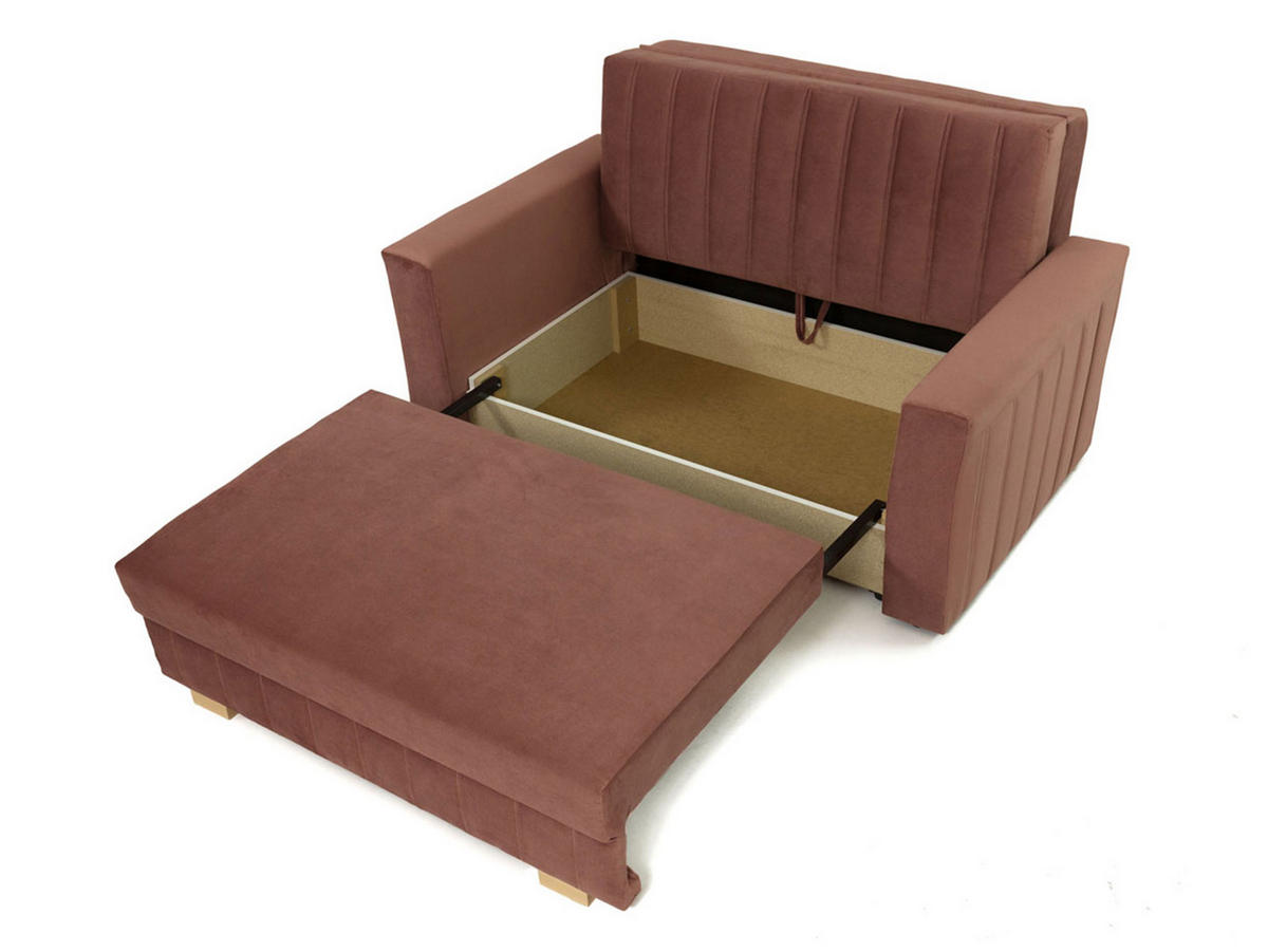 SCHLAFSOFA Viva Glam II - Hellgrau/Naturfarben, Holz/Kunststoff (145/85/98cm) - MIRJAN24