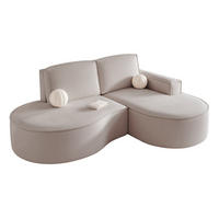 ECKSOFA SOFIA Veloursstoff in Grau - Grau, Holzwerkstoff/Kunststoff (210/157cm) - Idohome