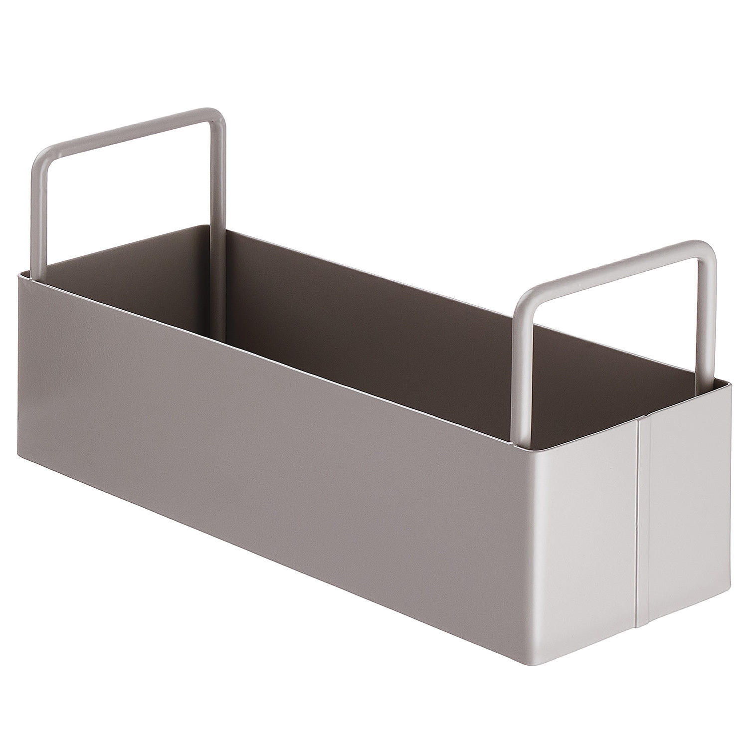 UTENSILIENBEHÄLTER Sideline - Taupe, Metall (25/12/9cm) - BUTLERS