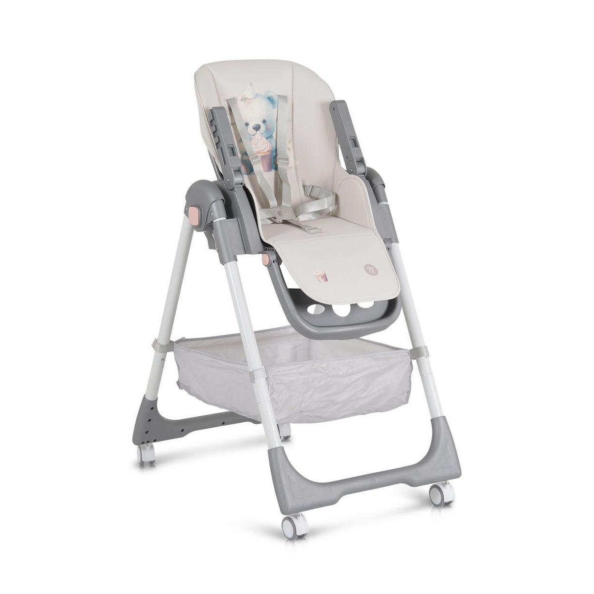 HOCHSTUHL Raffy klappbar rosa 4 Räder, Rückenlehne verstellbar, Korb, Gurt - Rosa, Kunststoff (50/105/70cm) - Moni