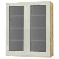 HÄNGESCHRANK Florence W4S/80 Eiche Artisan / RAL 1013 perlweiß HG 80 / 32,5 / 96cm - Weiß Hochglanz/Eiche Artisan, Holz/Holzwerkstoff (80/96/32.5cm) - Feldmann-Wohnen
